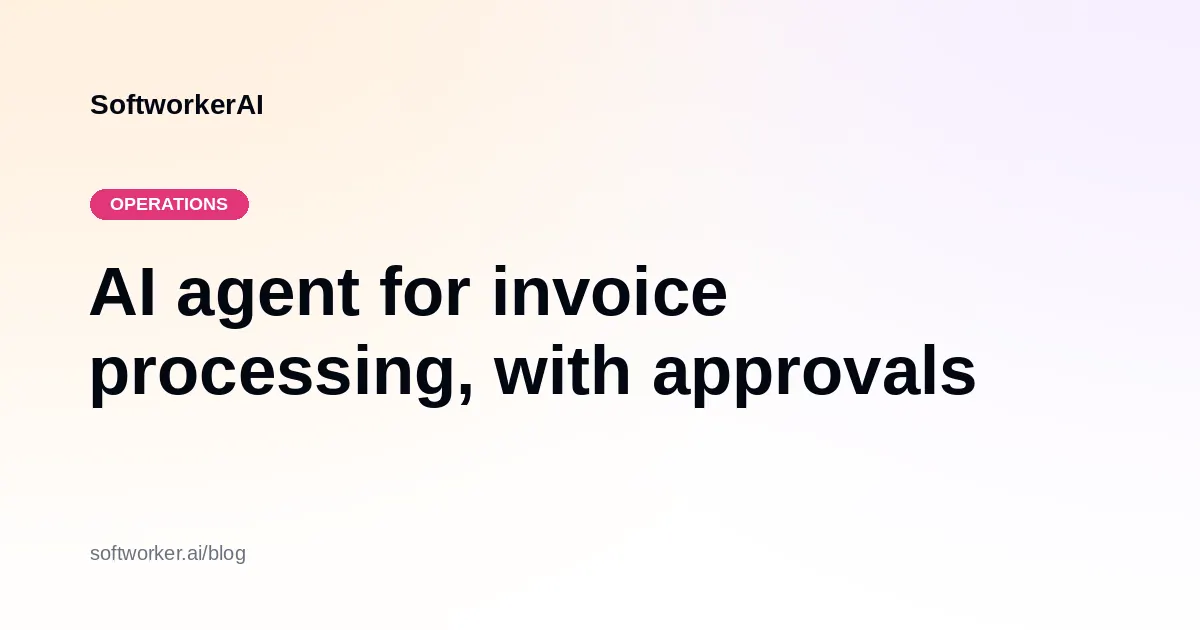 An invoice moving from capture to matching to payment approval with an audit trail
