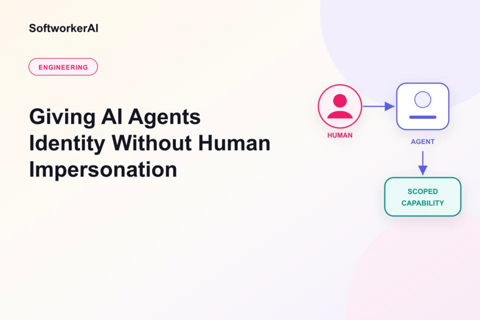 Engineering diagram thumbnail for scoped AI agent identity and delegation