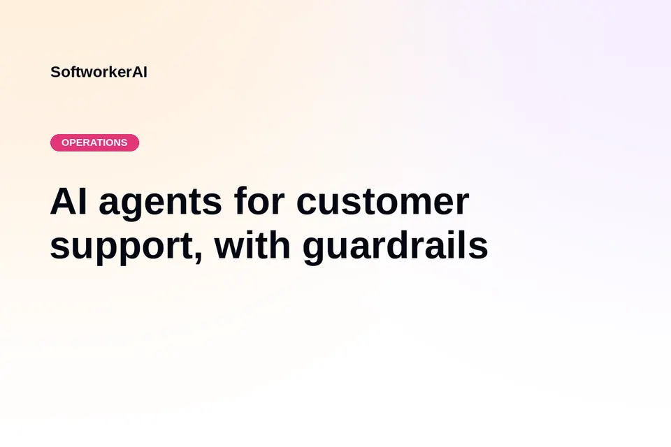 AI agents for customer support card thumbnail
