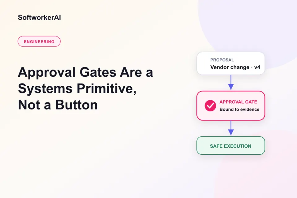 Engineering diagram thumbnail for approval gates as a systems primitive